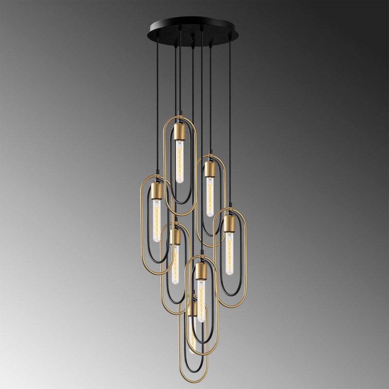 Lustra Cerco Chandelier, Negru