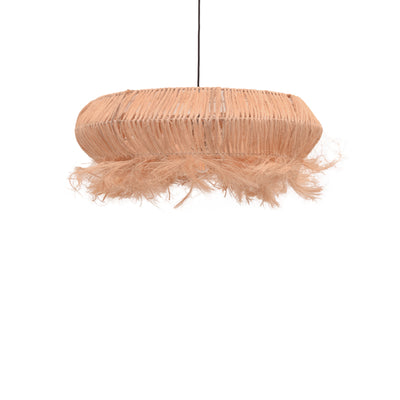 Lustra Coanze lemn de abaca Natural 65x65x35+ cm