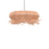 Lustra Coanze lemn de abaca Natural 65x65x35+ cm