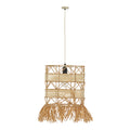 Lustra Crossio, Natural, 30x30x110 cm, imagine suplimentara
