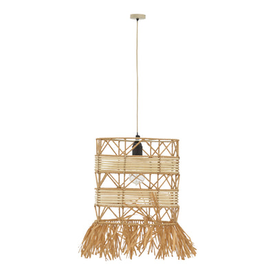 Lustra Crossio, Natural, 30x30x110 cm, imagine suplimentara