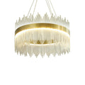 Lustra Crown, Metal, Auriu, D40x30 cm, imagine ambient