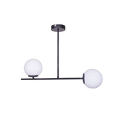 Lustra cu 2 lumini Opedro Negru 60x30x40 cm