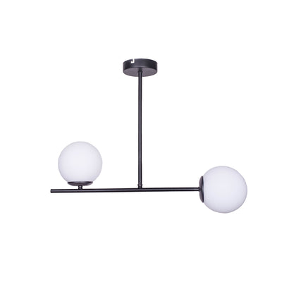 Lustra cu 2 lumini Opedro Negru 60x30x40 cm