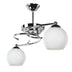 Lustra cu 2 lumini PWL-0966, alb-argintiu, D67x38 cm