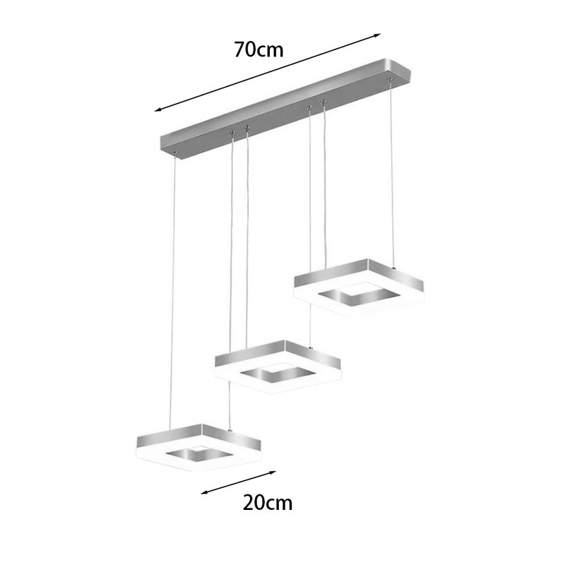 Lustra Benor, metal si LED, 70x20x15 cm - Auriu