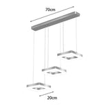 Lustra Benor, metal si LED, 70x20x15 cm - Auriu
