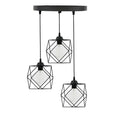 Lustra cu 3 lumini Karin negru 30x30x90 cm