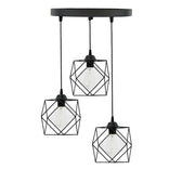 Lustra cu 3 lumini Karin negru 30x30x90 cm