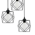 Lustra cu 3 lumini Karin, negru, 30x30x90 cm, imagine suplimentara