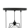 Lustra cu 3 lumini Karin, negru, 30x30x90 cm, detaliu produs