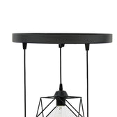 Lustra cu 3 lumini Karin, negru, 30x30x90 cm, detaliu produs