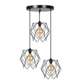 Lustra cu 3 lumini Zocie negru D30x85 cm