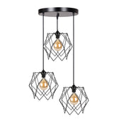 Lustra cu 3 lumini Zocie negru D30x85 cm