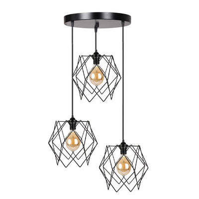 Lustra cu 3 lumini Zocie negru D30x85 cm