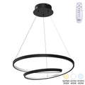 lustra Lustră cu LED Rexon, Metal, Negru, 49x12 cm