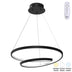 lustra Lustră cu LED Rexon, Metal, Negru, 49x12 cm
