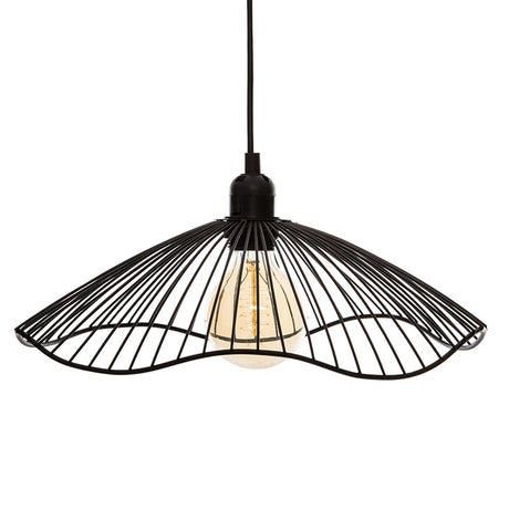 Lustra cu o singura lumin Galt, negru, 34x16 cm