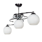 Lustra cu trei lumini PWL-0966, alb-argintiu, 80x27x34 cm