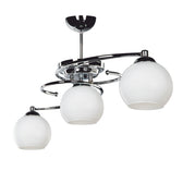 Lustra cu trei lumini PWL-0966, alb-argintiu, 80x27x34 cm