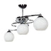 Lustra cu trei lumini PWL-0966, alb-argintiu, 80x27x34 cm