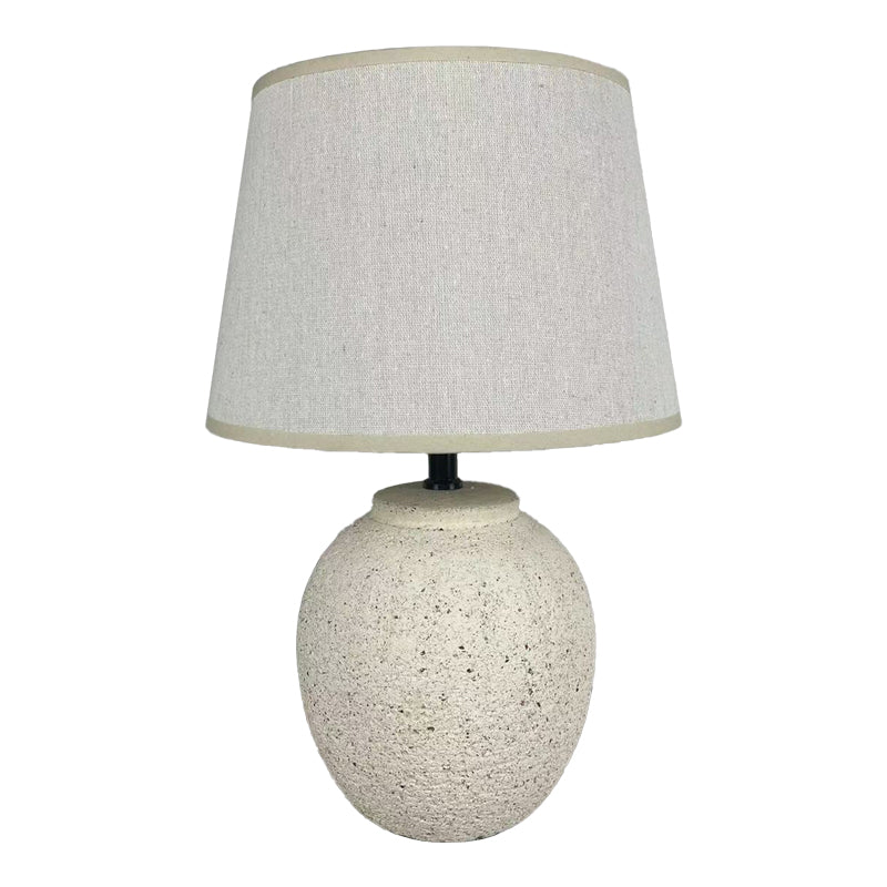 Lustră de masă cu iluminare Lurata, Ceramică, Bej, 26x38 cm