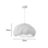 Lustra de tavan cu bec Vomber, Plastic, Alb, 52x28 cm