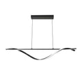 lustra Lustră de tavan LED Infinity, metal negru, 120x12x150 cm