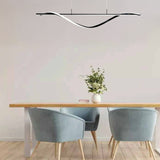 Lustră de tavan LED Infinity, metal, negru, 120x12x150 cm