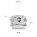 Lustra de tavan pentru copii Balon, crem, D30x20 cm, imagine suplimentara