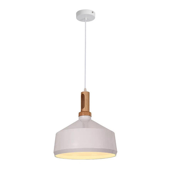 Lustra Denvel I metal, alb-auriu, 35x35x122 cm