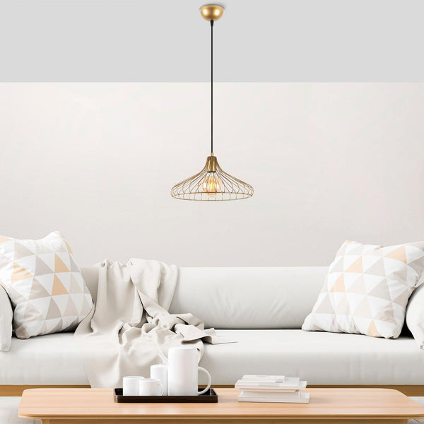 Lustra DEPAY Chandelier, Auriu, 36x36x120 cm