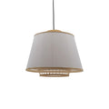 Lustra din bambus Certy Boho Natural 50x50x33 cm