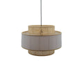 Lustra din bambus Certy Boho Natural 50x50x33 cm