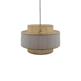 Lustra din bambus Certy Boho, Natural, 50x50x33 cm
