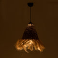 Lustra din iuta Ge Geole, Natural, D30x84 cm, imagine suplimentara