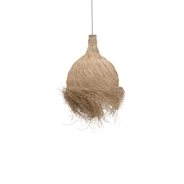 Lustra din paie Cazin Boho, Natural, 60x60x68 cm