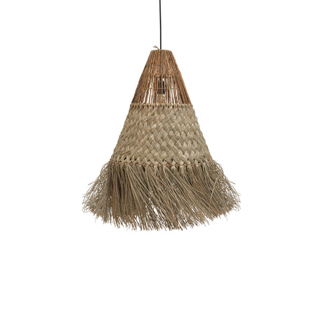 Lustra din paie Vajem Boho, Natural, 50x50x70 cm