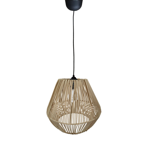 Lustra din rachita Lilabel, Natural, D25x84 cm
