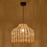 Lustra din ratan Ziquel, Natural, D42x89 cm