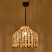 Lustra din ratan Ziquel, Natural, D42x89 cm, imagine suplimentara