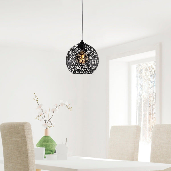 Lustra Dumrul Chandelier, Negru, 25x25x119 cm