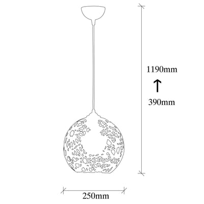 Lustra Dumrul Chandelier, Negru