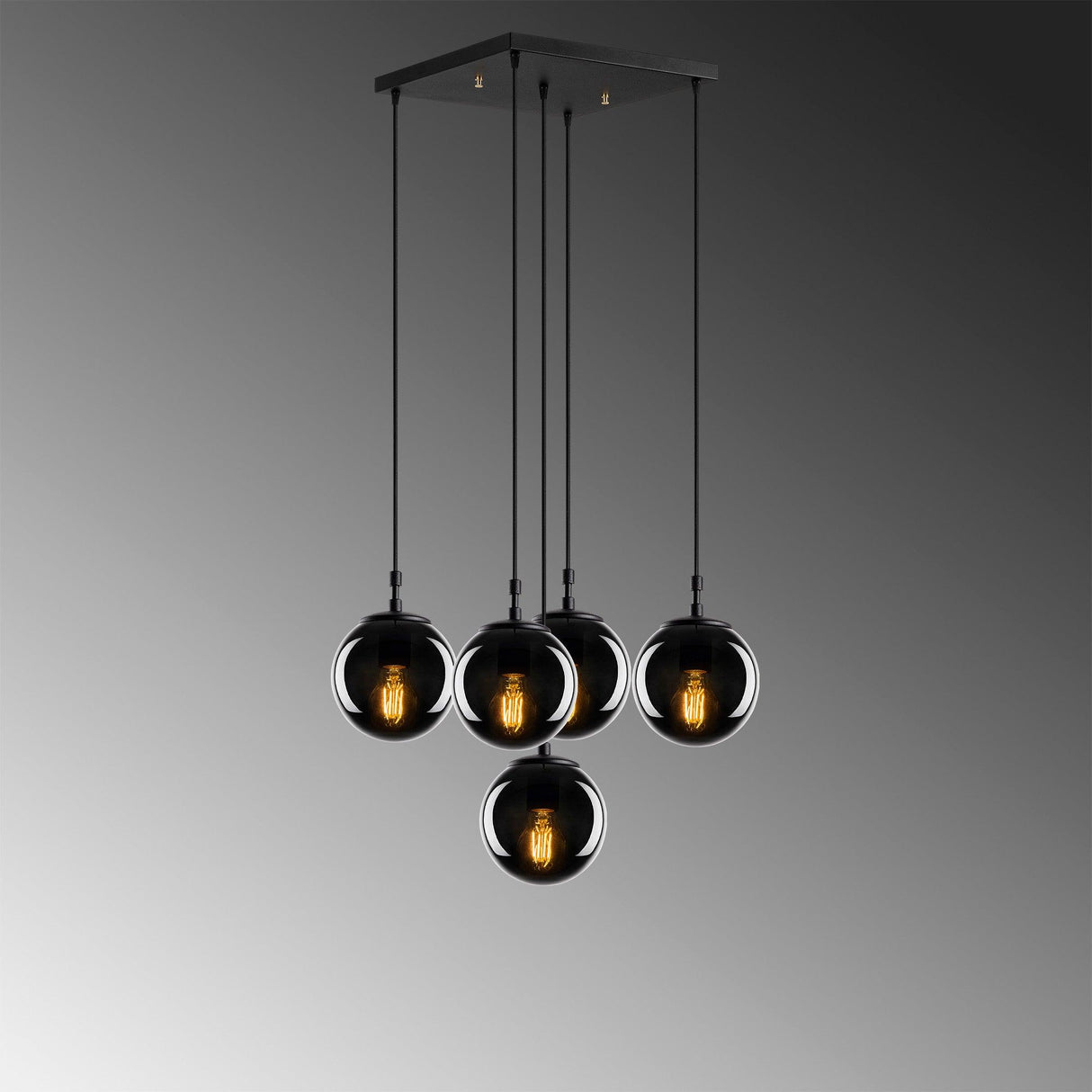 Lustra Efe Chandelier, Negru