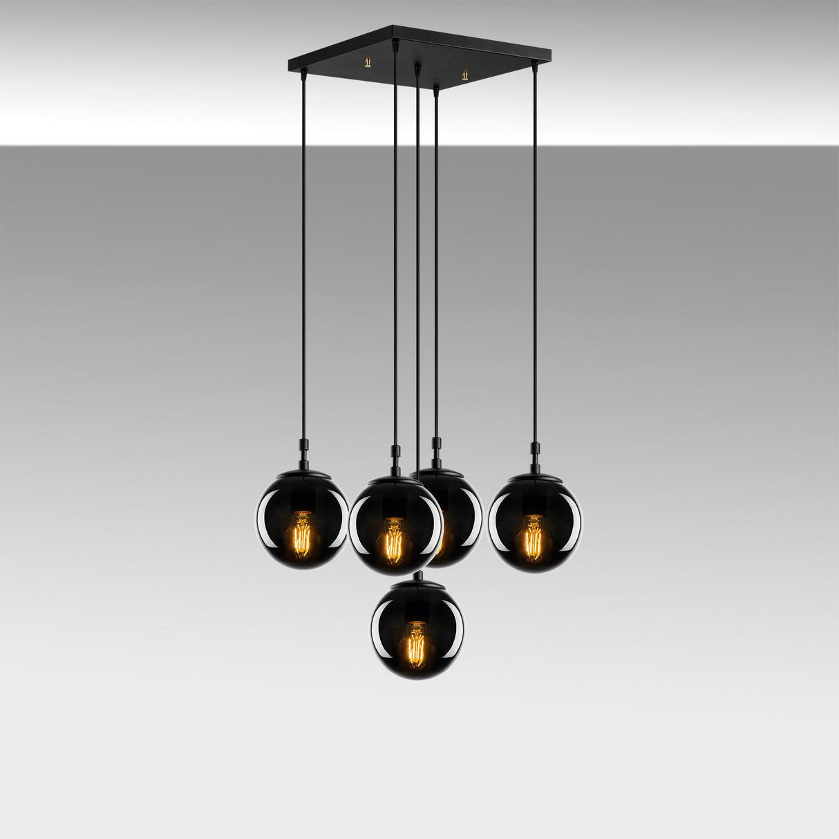 Lustra Efe Chandelier, Negru
