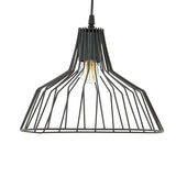 Lustră elegantă Derbea, metal, negru, 25x70 cm