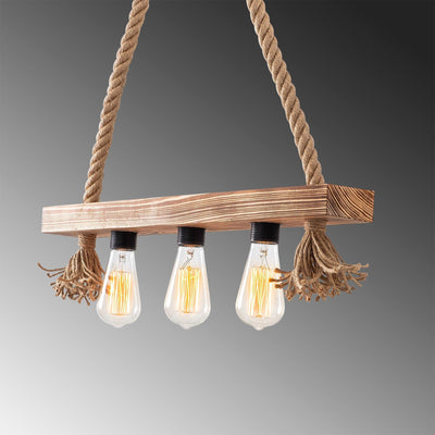 Lustra Erebos Chandelier, Lemn