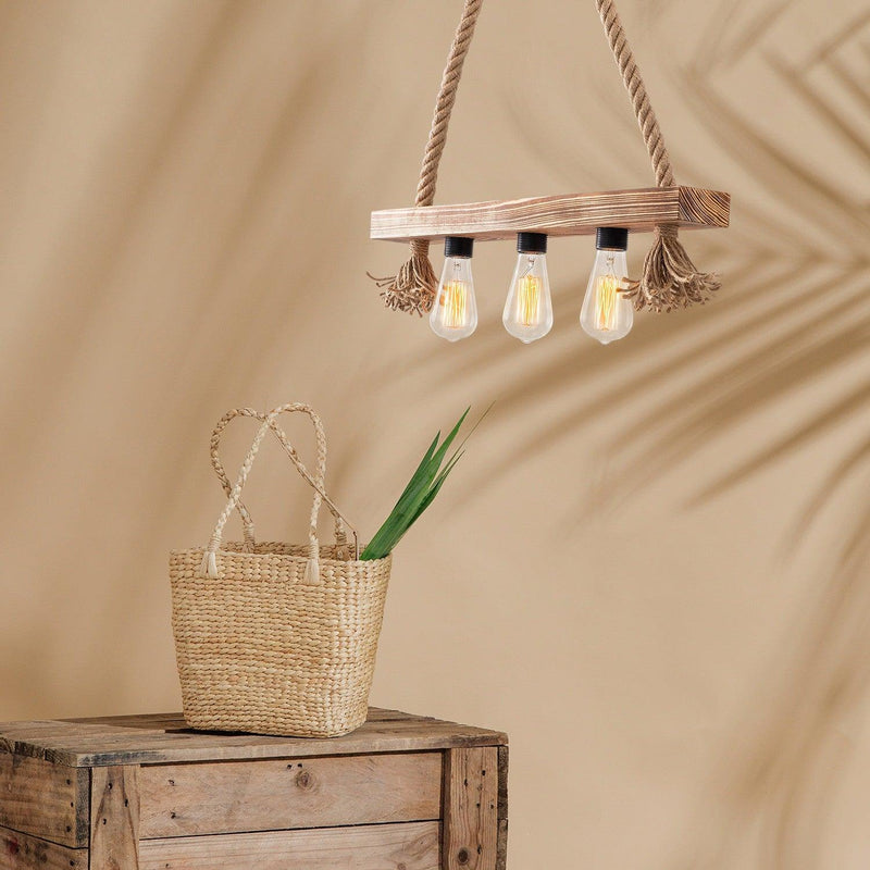 Lustra Erebos Chandelier, Lemn