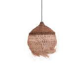Lustra Fiorine abaca Natural 35x35x45+ cm