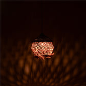 Lustra Fiorine abaca, Natural, 35x35x45 cm, imagine suplimentara